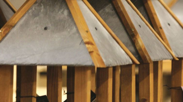 Tom Chambers Slate Roof Bird Tables